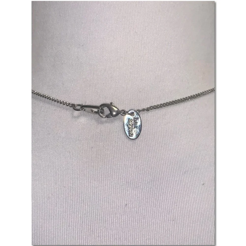 Lia Sophia Silver Free Spirit Butterfly Necklace EUC